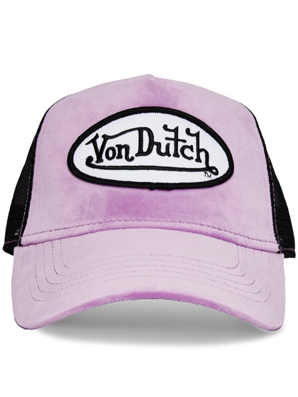 BNWT AUTHENTIC UNISEX VON DUTCH PLUM DUST VELVET SNAPBACK TRUCKER HAT OSFM